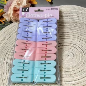 20 PINCES A LIGNE EN PLASTIQUE